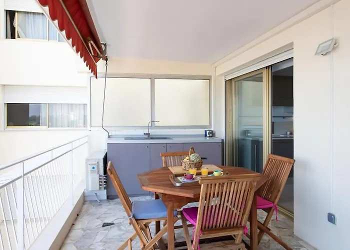 A2 - 1 Bdr Sea & Port View - Ac, Garage & Terrace 公寓 昂蒂布